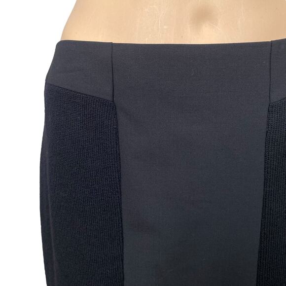 BOSS By Hugo Boss Valbone Black Mixed Material Classic Pencil Skirt SZ 6 - Picture 2 of 12